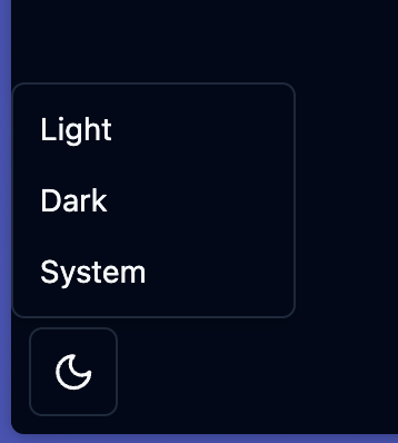 dark view dropdown