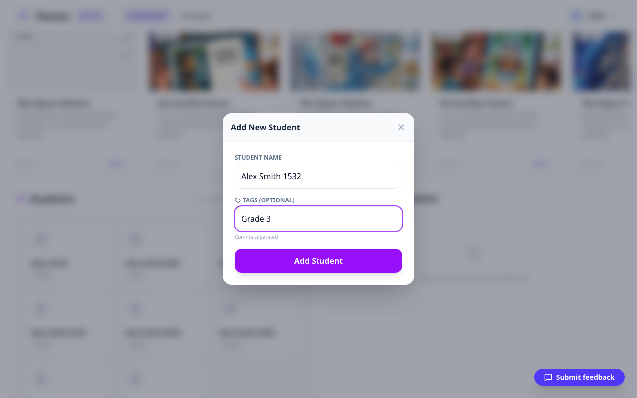 Add Student Modal